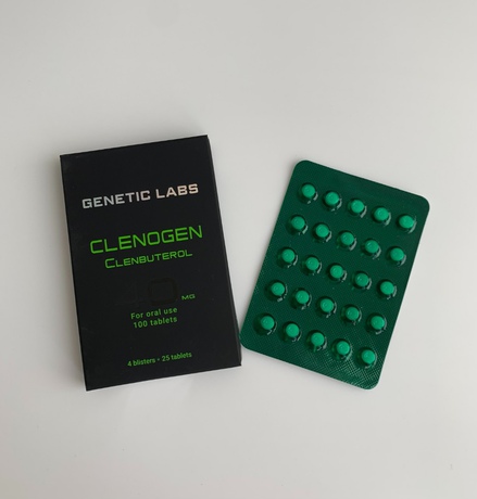 Фото 2 - Clenbuterol Genetic (Clenogen Genetic) 40mcg 100tablets