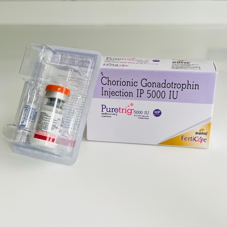 Фото 5 - Chorionic gonadotropin Puretrig Injection IP (Gufic Ltd.) 5000 ME