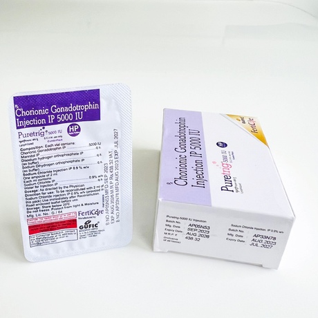 Фото 6 - Chorionic gonadotropin Puretrig Injection IP (Gufic Ltd.) 5000 ME