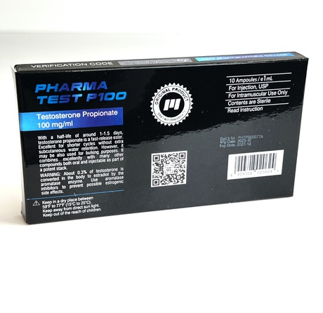 Фото 4 - Testosterone propionate Pharmacom ampoules (Pharma Test P100 Pharmacom) 100mg 1ml