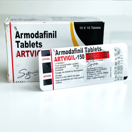 Фото 2 - Armodafinil Artvigil (Armodafinil Artvigil) 150 mg 10 tablets
