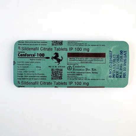 Фото 3 - Cenforce-100 sildenafil (Sildenafil, Viagra) 100 mg 10 tablets