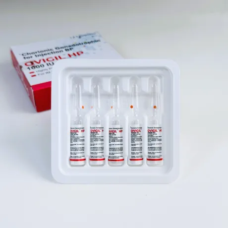 Фото 2 - Gonadotropin chorionic Ovigil (Gonadotropin Ovigil) 5 ampoules of 1000 ME